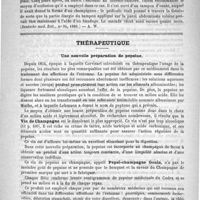 0061 - Page 57 - Revue des journaux. Revue des journaux Allemands. Néphrectomie. Guérison, par J. Schmidt (Münchener med. Woch., n° 40, 1886) / Gastrostomie (Deutsch med. Zeit., n° 94, 1886) / Thérapeutique. Une nouvelle préparation de pepsine / Sur le choix des ferrugineux
