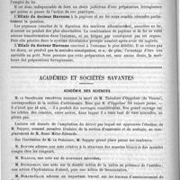 0062 - Page 58 - Thérapeutique. Sur le choix des ferrugineux / Académies et sociétés savantes. Académie des sciences