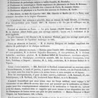 0064 - Page 60 - Courrier / Faculté de médecine de Paris / Ecole de médecine de Limoges / Société de médecine pratique / Cours d'accouchements