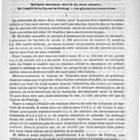 0089 - Page 85 - Sommaire / Revue de chimie médicale. Quelques nouveaux réactifs du sucre urinaire. De l'emploi de la liqueur de Fehling. - Les glycosuries transitoires