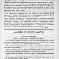 0101 - Page 93 - Une observation d'amyotrophie progressive héréditaire, par G. Musso... [L. Greffier] / Académies et sociétés savantes. Académie de médecine. Séance du 17 janvier 1888