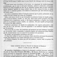 0114 - Page 106 - Académies et sociétés savantes. Académie des sciences. Séance du 16 janvier 1888 / Thèses soutenues devant la Faculté de médecine de Bordeaux pendant l'année scolaire 1887-1888