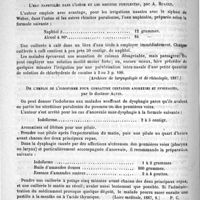 0138 - Page 130 - Traitement du furoncle et de l'anthrax par la pulvérisation phéniquée. Par M. le Professeur Verneuil / De quelques nouvelles médications. L'eau naphtolée dans l'ozène et les rhinites purulentes, par A. Ruault (Archives de laryngologie et de rhinologie, 1887) / De l'emploi de l'iodoforme pour combattre certaines anorexies et dysphagies, par le docteur Alvin (Loire médicale, 1887, 9) / Bibliothèque. Manuel de matière médicale, par M. R. Blondel. - Paris, O. Doin