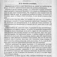 0169 - Page 161 - Sommaire / Clinique de l'hôpital Necker. - M. le docteur Rendu. De la dilatation bronchique