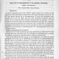 0181 - Page 173 - Sommaire / École pratique. Cours sur les eaux minérales et les maladies chroniques. Leçon d'ouverture. Par le docteur Max. Durand-Fardel