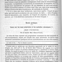 0194 - Page 186 - Bulletin / École pratique. Cours sur les eaux minérales et les maladies chroniques. Leçon d'ouverture. Par le docteur Max. Durand-Fardel / Feuilleton. Bibliothèque anthropologique. - Le Darwinisme. - Leçons professées à École d'anthropologie, par Mathias Duval...