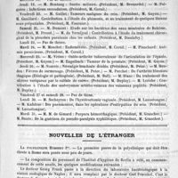 0203 - Page 195 - Faculté de médecine de Paris. Thèses de doctorat pendant le mois de janvier 1888 / Nouvelles de l'étranger. La polyclinique Humbert 1er