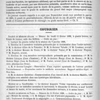 0228 - Page 220 - Nouveau règlement concernant l'avancement des médecins militaires austro-hongrois. Les médecins consultants de l'armée / Courrier. Société de médecine légale / Hospice de la Salpêtrière / Société de médecine de Paris