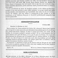0250 - Page 242 - Compte rendu des travaux de la Société de médecine de Paris pendant l'année 1887. Par le docteur Jules Christian... / Correspondance / Bibliothèque. Oeuvres complètes de Jean Méry..., réunies et publiées par le docteur L.-H. Petit. Paris, Félix Alcan, 1888