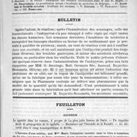 0269 - Page 261 - Comité de rédaction / Sommaire / Bulletin / Feuilleton. Causerie. La syphilis dans les romans, à propos de La plus jolie femme de Paris. - Un singulier mode de propagation de la syphilis. - Racontars sur l'incendie de la Faculté. - La discorde dans le camp homoeopathique de Berlin