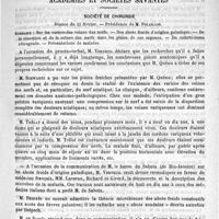 0301 - Page 293 - Revue des journaux. Importance étiologique des bacilles du tétanos / Académies et sociétés savantes. Société de chirurgie. Séance du 13 février