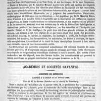 0325 - Page 317 - Bibliothèque. Bibliothèque des merveilles, publiée sous la direction de M. Édouard Charton... - Librairie Hachette / Académies et sociétés savantes. Académie de médecine. Addition à la séance du 21 février 1888