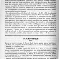 0332 - Page 324 - Clinique médicale de la Pitié. - M. le professeur Jaccoud. Des pleurésies phthisiogènes, à propos d'un cas de pleurésie sèche diaphragmatique / Bibliothèque. Manuel de trachéotomie, par le docteur Paul Renaut..., avec une préface du docteur Jules Simon... - G. Steinheil. 1887