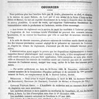0352 - Page 344 - Nouvelles de l'étranger. Prix William Jenks / Courrier / Nécrologie [Charrier (de Sauveterre) / Chevreuse (de Charmes) / Courtade (de Miélan) / François (de Tilly)] / Concours Vulfranc Gerdy / Congrès français de chirurgie (3e session du 12 au 17 mars 1888)