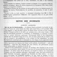 0357 - Page 349 - Bibliothèque. Urologie clinique et maladies des reins, par Labadie-Lagrave. - Paris, A. Delahaye et E. Lecrosnier, 1888 / Revue des journaux. Journaux Allemands. Sur un cas de dextrocardie / Feuilleton. Bibliothèque anthropologique. - L'évolution de la morale, par Ch. Letourneau...