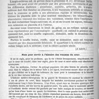 0380 - Page 372 - Placenta ; granulation crétacées ; adhérence. Angio-sclérose. Souffle placentaire. Communication faite à la Société de médecine de Paris, dans la séance du 28 janvier 1888, par P. Duroziez (A suivre) / Note pour servir à l'histoire des traumas du coeur