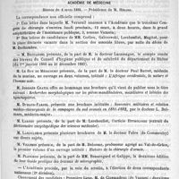 0385 - Page 377 - Revue des journaux. Journaux Italiens. Traitement de la tuberculose par l'aniline, par le docteur Pietro Bertalero (In Gazzetta degli ospedali, n° 96) [Millot-Carpentier] / Académies et sociétés savantes. Académie de médecine. Séance du 6 mars 1888