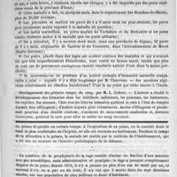 0393 - Page 385 - Académies et sociétés savantes. Académie des sciences. Séance du 5 mars 1888 / Feuilleton. Chronique. Insuffisante de l'enseignement syphiligraphique en France et à l'étranger. - La réglementation de la prostitution à Honolulu. - Diminution considérable de la rage en Bavière ; adoption du système répressif de ce pays par la France. - Société de fécondation artificielle en déconfiture. - Les fumeurs d'opium à Londres