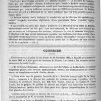 0412 - Page 404 - Formulaire. Pansement de la carie dentaire. - David / Nouvelles de l'étranger. Circulaire ministérielle adressée aux médecins italiens / Courrier / Concours pour une place de médecin des hôpitaux de Lyon / Hôpital de la Pitié
