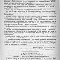 0444 - Page 436 - Hydrologie médicale. Brides-les-Bains [Dr E. Philbert] / De quelques nouvelles médications. Traitement de la chorée par l'arsenic, par le docteur Fruhwald (Memorabilien et Gazette médicale de Montréal, 1888, 1) / De l'iodol, par Assaky