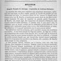 0449 - Page 441 - Comité de rédaction / Sommaire / Bulletin. Congrès français de chirurgie : L'opération de Letiévant-Estlander