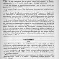 0459 - Page 451 - Nouvelles de l'étranger / Décès causés par la rage en Angleterre / Courrier. Faculté des sciences de Paris