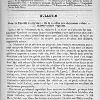 0461 - Page 453 - Comité de rédaction / Sommaire / Bulletin. Congrès français de chirurgie : De la récidive des néoplasmes opérés. - De l'hystérectomie vaginale