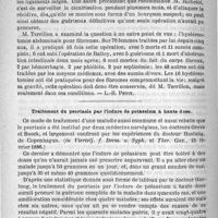 0464 - Page 456 - Bulletin. Congrès français de chirurgie : De la récidive des néoplasmes opérés. - De l'hystérectomie vaginale [L.-H. Petit] / Traitement du psoriasis par l'iodure de potassium à haute dose