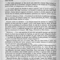 0512 - Page 500 - Courrier. Faculté de médecine de Paris / Banquet annuel de l'Internant / Nécrologie [Hippolyte Brochin]