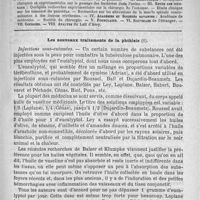 0525 - Page 513 - Comité de rédaction / Sommaire / Les nouveaux traitements de la phthisie