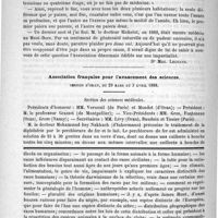 0542 - Page 530 - La double patente [Dr Max. Legrand] / Association française pour l'avancement des sciences. Session d'Oran, du 29 Mars au 3 Avril 1888 / Feuilleton. Bibliothèque anthropologique. - Précis d'anthropologie, par Abel Hovelacque et Georges Hervé, professeurs à École d'anthropologie de Paris