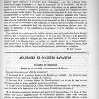 0631 - Page 615 - Hydrologie thérapeutique. Hunyadi-Janos, par le docteur Pol. Vernon [Dr Pol. Vernon] / Académies et sociétés savantes. Académie de médecine. Séance du 17 avril 1888