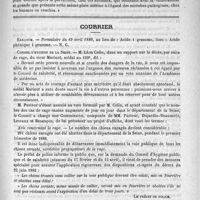 0647 - Page 631 - Académies et sociétés savantes. Académie des sciences. Séance du 16 avril 1888 / Courrier. Erratum / Conseil d'hygiène de la Seine / Concours du bureau central / Conseil supérieur de l'Assistance publique