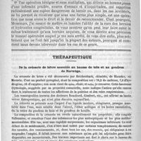 0656 - Page 640 - De la cure des hernies et hydrocèles congénitales, par L.-G. Richelot / Thérapeutique. De la créosote de hêtre associée au baume de tolu et au goudron de Norwège