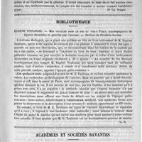 0691 - Page 675 - Accidents survenus en Allemagne à la suite de vaccinations à l'aide de la lymphe animale [Dr Ch. Schmit] / Bibliothèque. Eugène Toulouze. - Mes Fouilles dans le sol du vieux Paris, accompagnées de figures dessinées et gravées par l'auteur. - Préface de Frédéric Loliée / Académies et sociétés savantes. Académie des sciences. Addition à la séance du 16 avril 1888