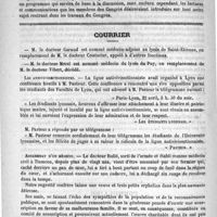 0708 - Page 692 - Nouvelles de l'étranger. Exposition universelle de Barcelone / Courrier / Les antivivisectionnistes / Assassinat d'un médecin / Nécrologie [Bourgade de la Dardye (de Clermont-Ferrand)]