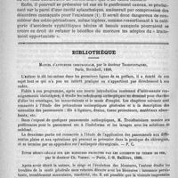 0714 - Page 698 - Syphilis héréditaire tardive. Les pseudo-tumeurs blanches syphilitiques. - Quelques considérations sur les exostoses. Par A. Morel-Lavallée... / Bibliothèque. Manuel d'antisepsie chirurgicale, par le docteur Troisfontaines, Paris, Steinheil, 1888 / Étude médico-légale sur les blessures produites par les accidents de chemin de fer, par le docteur Ch. Vibert. - Paris, J.-B. Baillière, 1888