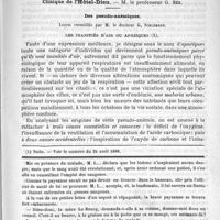0723 - Page 707 - Bulletin / Clinique de l'Hôtel-Dieu. - M. le professeur G. Sée. Des pseudo-anémiques. Leçon recueillie par M. le docteur G. Schlemmer / Feuilleton. Causerie