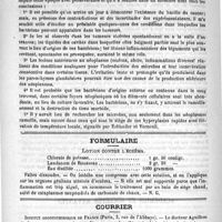 0732 - Page 716 - Académies et sociétés savantes. Académie des sciences. Addition à la séance du 23 avril 1888 / Séance du 30 avril 1888 / Formulaire. Lotion contre l'eczéma / Courrier. Institut odontotechnique de France (Paris, 3, rue de l'Abbaye)
