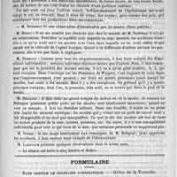 0827 - Page 811 - Académies et sociétés savantes. Société de médecine de Paris. Séance du 12 mai 1888 / Formulaire. Bain contre le psoriasis syphilitique. - Gilles de la Tourette / Courrier. Distinctions honorifiques