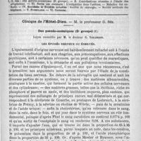 0829 - Page 813 - Comité de rédaction / Sommaire / Clinique de l'Hôtel-Dieu. - M. le professeur G. Sée. Des pseudo-anémiques (2e groupe). Leçon recueillie par M. le docteur G. Schlemmer