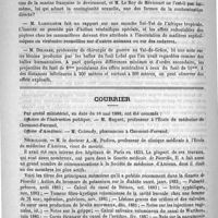 0852 - Page 836 - Académies et sociétés savantes. Académie de médecine. Séance du 29 mai 1888 / Courrier / Nécrologie [A.-M. Padieu]