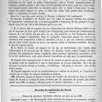 0874 - Page 858 - Académies et sociétés savantes. Société de chirurgie. Séance du 30 mai / Faculté de médecine de Paris. Thèses de doctorat soutenues pendant le mois de mai 1888