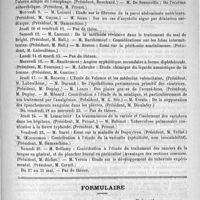 0875 - Page 859 - Faculté de médecine de Paris. Thèses de doctorat soutenues pendant le mois de mai 1888 / Formulaire. Suppositoire contre la cystite. - Reliquet