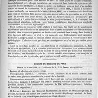 0899 - Page 883 - Académies et sociétés savantes. Académie des sciences. Séance du 4 juin / Société de médecine de Paris. Séance du 26 mai 1888