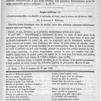0927 - Page 911 - Bulletin / Angio-sclérose. Communication faite à la Société de médecine de Paris dans la séance du 25 février 1888. Par le docteur P. Duroziez / Feuilleton. Causerie