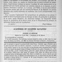 0955 - Page 939 - Revue de chimie médicale. Les procédés actuels de recherche et de dosage de l'albumine. Valeur diagnostique et pronostique de la peptonurie et de la globulinurie (A suivre) [Paul Chéron] / Académies et sociétés savantes. Académie de médecine. Séance du 19 juin 1888 / Feuilleton. Salon de 1888
