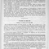 0969 - Page 953 - Académies et sociétés savantes. Académie des sciences. Séance du 18 juin 1888 / Académie de médecine. Addition à la séance du 12 juin 1888 / Feuilleton. Chronique. Le Conseil supérieur de l'Assistance publique. - Deux documents sur la maladie de l'empereur Frédéric III [Simplissime] / Poudre contre l'ozène. - Meyer