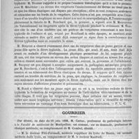 0984 - Page 968 - Académies et sociétés savantes. Société médicale des hôpitaux. Séance du 22 juin 1888 / Courrier / Nécrologie [Gosset (de Fécamp) / Paul Magnien]
