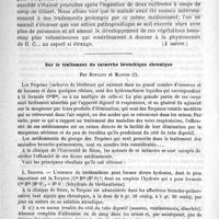 0010 - Page 6 - Sur une forme végétante et atrophique de pemphigue iodique, par H. Hallopeau... (A suivre) / Sur le traitement du catarrhe bronchique chronique, par Bufalini et Martini